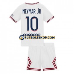 Cuarta Equipación del Paris Saint-Germain Neymar Jr 10 2021-2022 Manga Corta para Niño (Camiseta y pantalón)