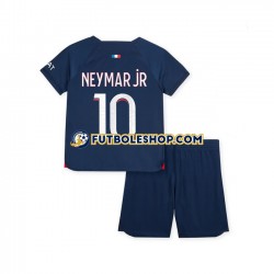 Primera Equipación del Paris Saint-Germain Neymar Jr 10 2023-2024 Manga Corta para Niño (Camiseta y pantalón)