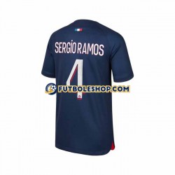 Primera Equipación del Paris Saint-Germain Sergio Ramos 4 2023-2024 Manga Corta para Hombre