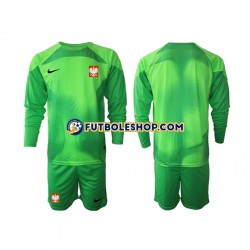 Primera Equipación del Polonia Portero World Cup 2022 ML para Niño (Camiseta y pantalón)