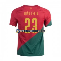 Primera Equipación del Portugal Joao Felix 23 World Cup 2022 Manga Corta para Hombre