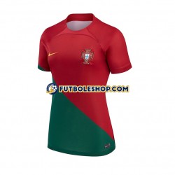 Primera Equipación del Portugal World Cup 2022 Manga Corta para Mujer
