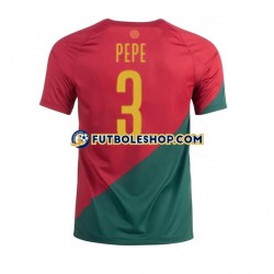 Primera Equipación del Portugal PEPE 3 World Cup 2022 Manga Corta para Hombre