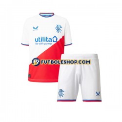 Segunda Equipación del Rangers 2022-2023 Manga Corta para Niño (Camiseta y pantalón)