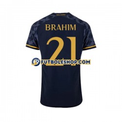 Segunda Equipación del Real Madrid Brahim Diaz 21 2023-2024 Manga Corta para Hombre