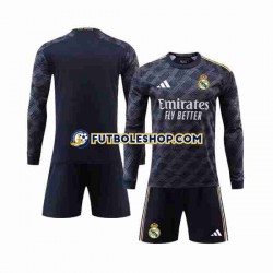 Segunda Equipación del Real Madrid 2023-2024 ML para Niño (Camiseta y pantalón)