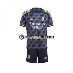 Segunda Equipación del Real Madrid 2023-2024 Manga Corta para Niño (Camiseta y pantalón)