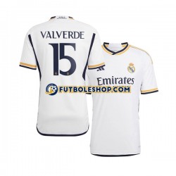 Primera Equipación del Real Madrid Federico Valverde 15 2023-2024 Manga Corta para Hombre