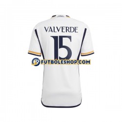 Primera Equipación del Real Madrid Federico Valverde 15 2023-2024 Manga Corta para Hombre