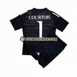 Segunda Equipación del Real Madrid Portero Thibaut Courtois 1 2023-2024 Manga Corta para Niño (Camiseta y pantalón)