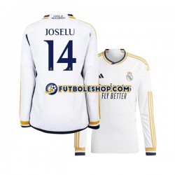 Primera Equipación del Real Madrid JOSELU 14 2023-2024 ML para Hombre