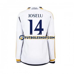 Primera Equipación del Real Madrid JOSELU 14 2023-2024 ML para Hombre