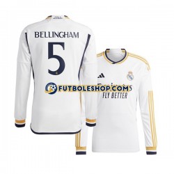 Primera Equipación del Real Madrid Jude Bellingham 5 2023-2024 ML para Hombre