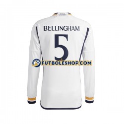 Primera Equipación del Real Madrid Jude Bellingham 5 2023-2024 ML para Hombre