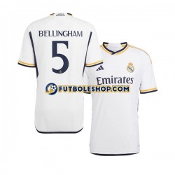 Primera Equipación del Real Madrid Jude Bellingham 5 2023-2024 Manga Corta para Hombre