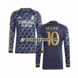 Segunda Equipación del Real Madrid Luka Modric 10 2023-2024 ML para Hombre