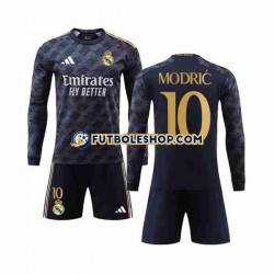 Segunda Equipación del Real Madrid Luka Modric 10 2023-2024 ML para Niño (Camiseta y pantalón)