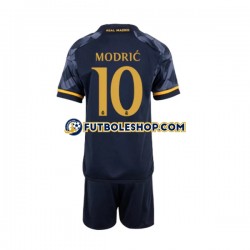 Segunda Equipación del Real Madrid Modric 10 2023-2024 Manga Corta para Niño (Camiseta y pantalón)