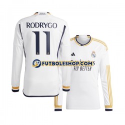 Primera Equipación del Real Madrid Rodrygo Goes 11 2023-2024 ML para Hombre