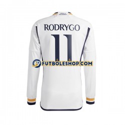 Primera Equipación del Real Madrid Rodrygo Goes 11 2023-2024 ML para Hombre