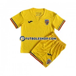 Primera Equipación del Rumania 2023 Manga Corta para Niño (Camiseta y pantalón)