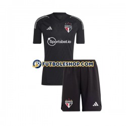 Primera Equipación del Sao Paulo Portero FC 2023-2024 Manga Corta para Niño (Camiseta y pantalón)
