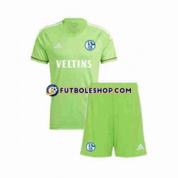 Primera Equipación del Schalke 04 Portero 2023-2024 Manga Corta para Niño (Camiseta y pantalón)
