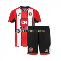 Primera Equipación del Sheffield United 2023-2024 Manga Corta para Niño (Camiseta y pantalón)