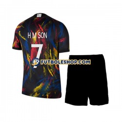 Segunda Equipación del Corea Del Sur Son Heung-min 7 World Cup 2022 Manga Corta para Niño (Camiseta y pantalón)