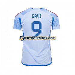 Segunda Equipación del España Gavi 9 World Cup 2022 Manga Corta para Hombre