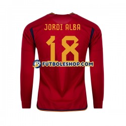 Primera Equipación del España JORDI ALBA 18 World Cup 2022 ML para Hombre