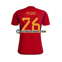 Primera Equipación del España PEDRI 26 World Cup 2022 Manga Corta para Hombre