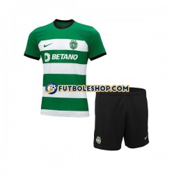 Primera Equipación del Sporting CP 2023-2024 Manga Corta para Niño (Camiseta y pantalón)