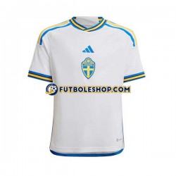 Segunda Equipación del Suecia 2022 Manga Corta para Hombre