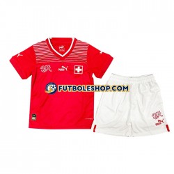Primera Equipación del Suiza World Cup 2022 Manga Corta para Niño (Camiseta y pantalón) Primera Equipación del Suiza World Cup 2022 Manga Corta para Niño (Camiseta y pantalón)