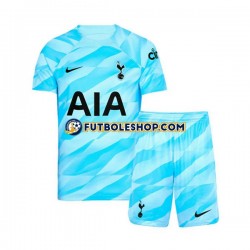 Primera Equipación del Tottenham Hotspur Portero 2023-2024 Manga Corta para Niño (Camiseta y pantalón)