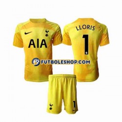 Primera Equipación del Tottenham Hotspur Portero Hugo Lloris 1 2022-2023 Manga Corta para Niño (Camiseta y pantalón)