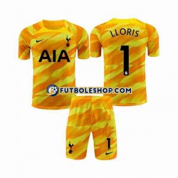 Segunda Equipación del Tottenham Hotspur Portero Hugo 2023-2024 Naranja Manga Corta para Niño (Camiseta y pantalón)