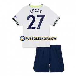 Primera Equipación del Tottenham Hotspur Lucas Moura 27 2022-2023 Manga Corta para Niño (Camiseta y pantalón)