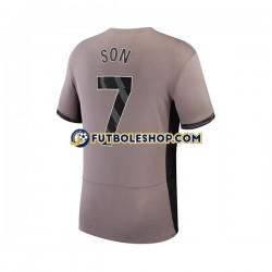 Tercera Equipación del Tottenham Hotspur Son Heung-min 7 2023-2024 Manga Corta para Hombre