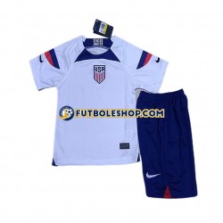 Primera Equipación del Estados Unidos World Cup 2022 Manga Corta para Niño (Camiseta y pantalón)