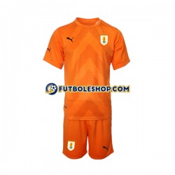 Segunda Equipación del Uruguay Portero World Cup 2022 Manga Corta para Niño (Camiseta y pantalón)