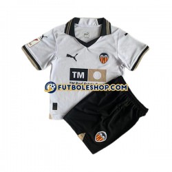 Primera Equipación del Valencia CF 2023-2024 Manga Corta para Niño (Camiseta y pantalón)