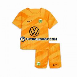 Primera Equipación del VfL Wolfsburg Portero 2023-2024 Manga Corta para Niño (Camiseta y pantalón)