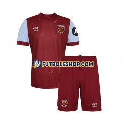 Primera Equipación del West Ham United 2023-2024 Manga Corta para Niño (Camiseta y pantalón)