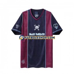 Primera Equipación del West Ham United Retro Iron Maiden 2011 Manga Corta para Hombre