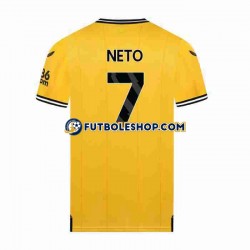 Primera Equipación del Wolverhampton Wanderers NETO 7 2023-2024 Manga Corta para Hombre