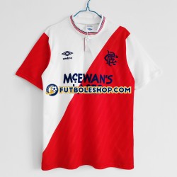 Segunda Equipación del Wolverhampton Wanderers Retro 1987-1988 Manga Corta para Hombre