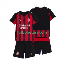 Primera Equipación del AC Milan 2025-2026 Manga Corta para Niño (Camiseta y pantalón)