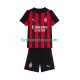 Primera Equipación del AC Milan 2025-2026 Manga Corta para Niño (Camiseta y pantalón)